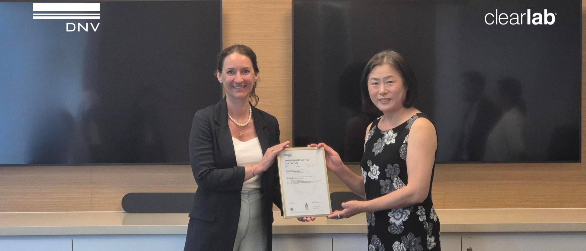 Cecilie Gudesen Torp, Global Director Medical Services, DNV and Hae Kyeung Park, Managing Director, Clearlab.