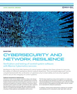 Cybersecurity and network resilience