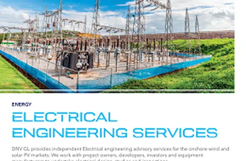Electrical engineering services to the wind industry