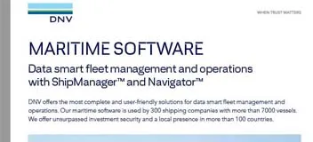 Maritime software overview 리플렛