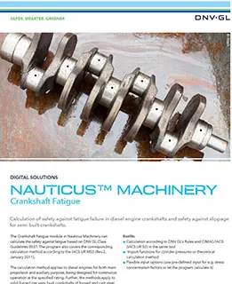 Nauticus Machinery - Crankshaft Fatigue 리플렛