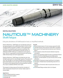 Nauticus Machinery - Shaft Fatigue 리플렛