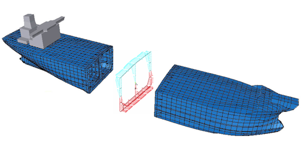 Postprocessor for forces and stress distribution - Sesam GeniE - Cutres software module