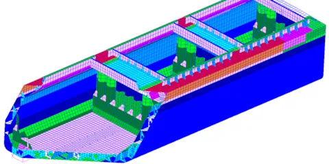Sesam GeniE - PatranPre software for geometry and finite element modelling