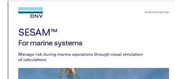 Sesam for marine systems 리플렛