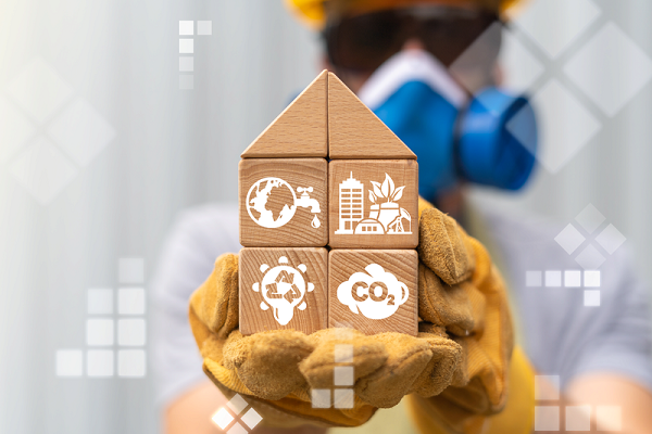 Sustainability house blocks