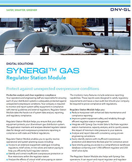 Synergi Gas - Regulator Station 리플렛