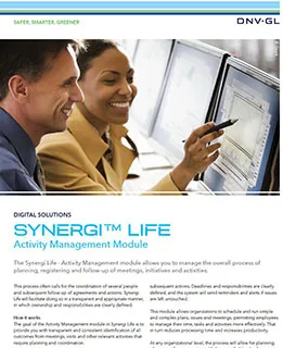 Synergi Life - Activity Management 리플렛