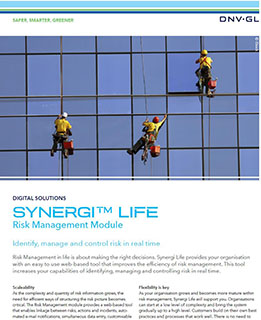 Synergi Life Risk Management 리플렛
