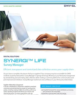 Synergi Life - Survey Manager 리플렛