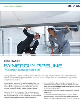Synergi Pipeline - Inspection Manager 리플렛