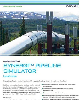 Synergi Pipeline Simulator - Leakfinder - 리플렛