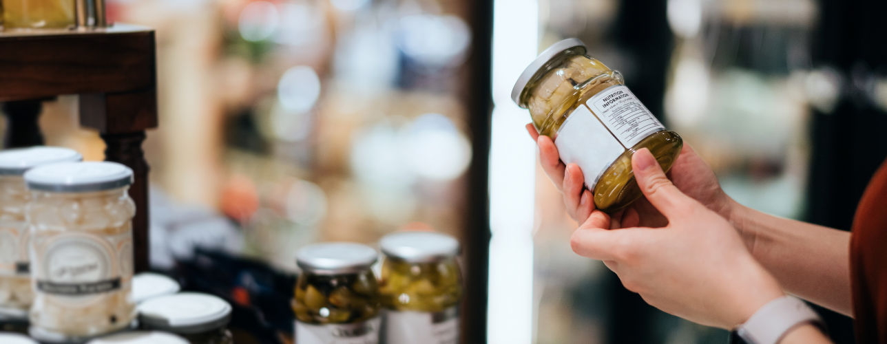 Woman grocery shopping